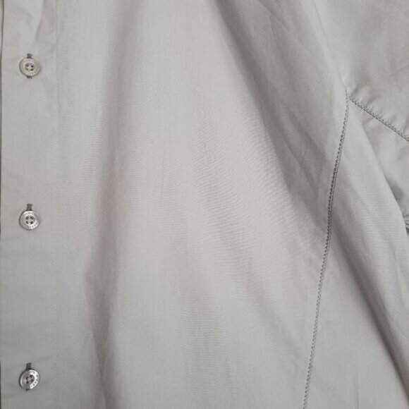 RW&CO. 100% Cotton Short Sleeve Button Down Shirt Grey Men's Sz XL Flawed - Picture 6 of 14